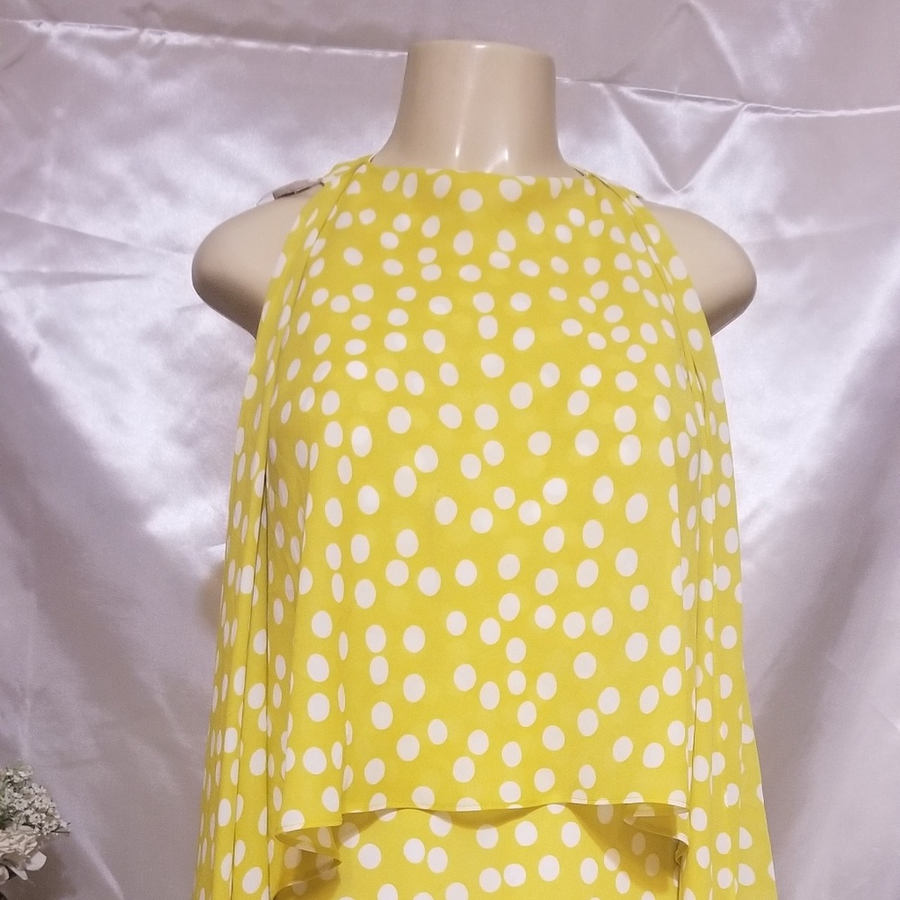 Gallery Couture MAXI dress~Miss Pok ~a~dot Yellow